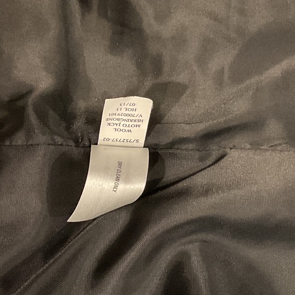 Small Wool Moto Herringbone Jacket by GAP - Picture 7 of 10